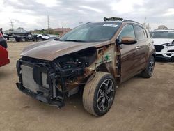 Salvage cars for sale at Chicago Heights, IL auction: 2020 KIA Sportage SX