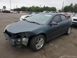 Salvage cars for sale at auction: 2006 Pontiac G6 SE1