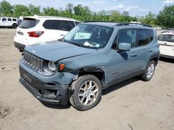 Salvage cars for sale from Copart Marlboro, NY: 2017 Jeep Renegade Latitude