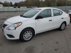 Salvage cars for sale from Copart Assonet, MA: 2015 Nissan Versa S
