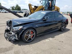 Salvage cars for sale at Moraine, OH auction: 2016 Mercedes-Benz C 450 4matic AMG