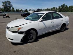 Salvage cars for sale at Portland, OR auction: 2002 Toyota Camry LE