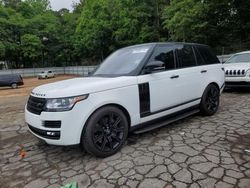 Salvage cars for sale at Austell, GA auction: 2017 Land Rover Range Rover HSE