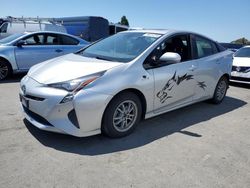 Salvage cars for sale from Copart Hayward, CA: 2017 Toyota Prius