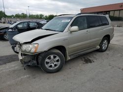 Salvage cars for sale from Copart Fort Wayne, IN: 2002 Toyota Highlander Limited