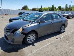 Salvage cars for sale from Copart Portland, OR: 2012 Toyota Corolla Base