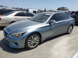 Salvage cars for sale at Rancho Cucamonga, CA auction: 2018 Infiniti Q50 Luxe