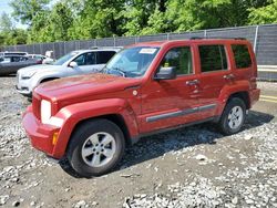 Salvage cars for sale at Waldorf, MD auction: 2010 Jeep Liberty Sport