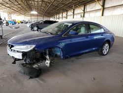 Salvage cars for sale from Copart Phoenix, AZ: 2016 Chrysler 200 Limited