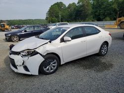 Vehiculos salvage en venta de Copart Concord, NC: 2015 Toyota Corolla L