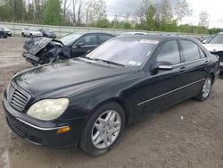 Salvage cars for sale at Leroy, NY auction: 2003 Mercedes-Benz S 430