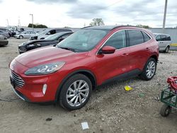 Salvage cars for sale at Franklin, WI auction: 2022 Ford Escape Titanium