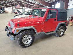 Salvage cars for sale at East Granby, CT auction: 2004 Jeep Wrangler / TJ Sport