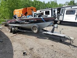Salvage boats for sale at Portland, MI auction: 1999 Lund PRO V LE