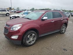 Salvage cars for sale at Indianapolis, IN auction: 2016 Chevrolet Equinox LTZ