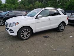 Salvage cars for sale at Waldorf, MD auction: 2016 Mercedes-Benz GLE 350 4matic