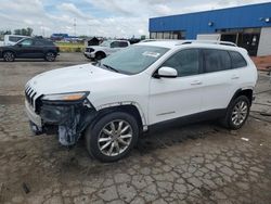 Salvage cars for sale at Woodhaven, MI auction: 2015 Jeep Cherokee Limited