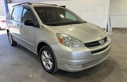 Toyota Sienna LE salvage cars for sale: 2004 Toyota Sienna LE
