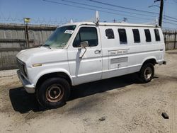 Salvage trucks for sale at Los Angeles, CA auction: 1991 Ford Econoline E350 Van