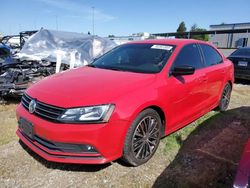 Volkswagen salvage cars for sale: 2016 Volkswagen Jetta Sport