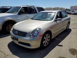 Salvage cars for sale from Copart Martinez, CA: 2005 Infiniti G35
