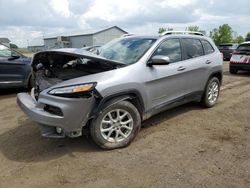 Salvage cars for sale from Copart Portland, MI: 2018 Jeep Cherokee Latitude
