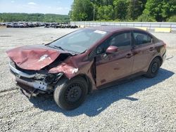 Salvage cars for sale from Copart Concord, NC: 2012 Honda Civic LX