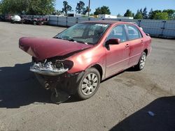 Salvage cars for sale from Copart Woodburn, OR: 2004 Toyota Corolla CE