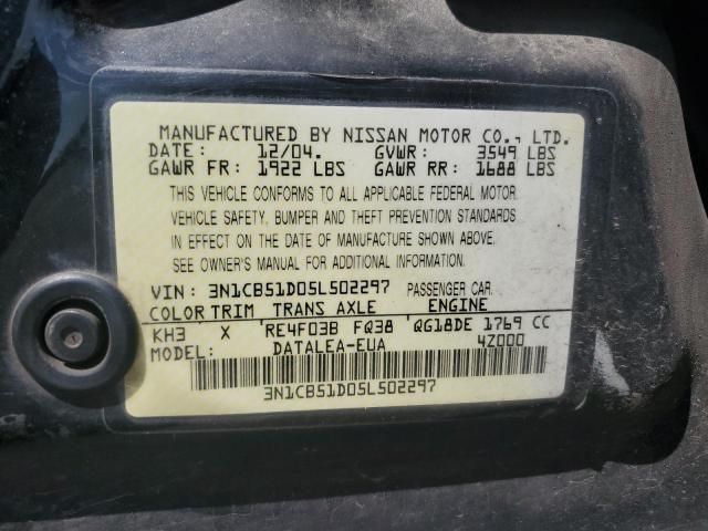 2005 Nissan Sentra 1.8