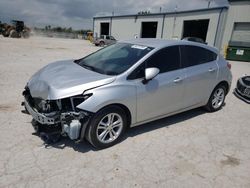 Salvage cars for sale at Kansas City, KS auction: 2018 Chevrolet Cruze LT