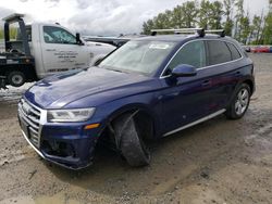 Salvage cars for sale at Arlington, WA auction: 2018 Audi Q5 Premium Plus