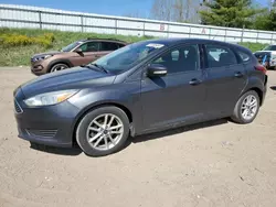 Salvage cars for sale from Copart Davison, MI: 2018 Ford Focus SE