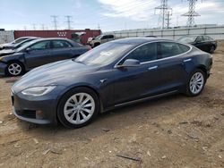 Salvage cars for sale from Copart Elgin, IL: 2016 Tesla Model S