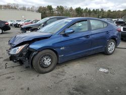 Salvage cars for sale at Exeter, RI auction: 2020 Hyundai Elantra SE