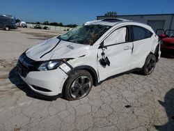 Salvage cars for sale at Kansas City, KS auction: 2018 Honda HR-V EXL