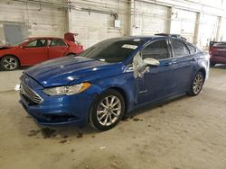 Salvage cars for sale at Fredericksburg, VA auction: 2017 Ford Fusion SE Hybrid
