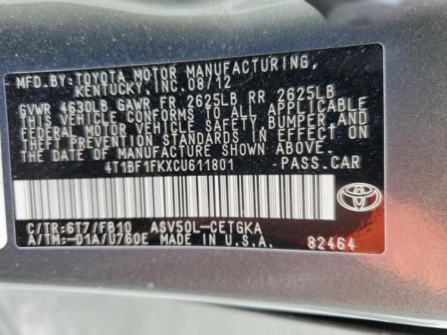 2012 Toyota Camry Base