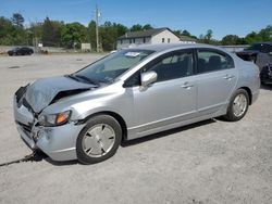 Salvage cars for sale at York Haven, PA auction: 2006 Honda Civic Hybrid