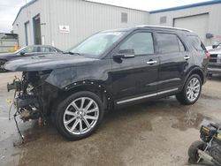 Salvage cars for sale at New Orleans, LA auction: 2017 Ford Explorer Limited