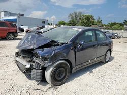 Salvage cars for sale from Copart Opa Locka, FL: 2008 Honda Civic LX