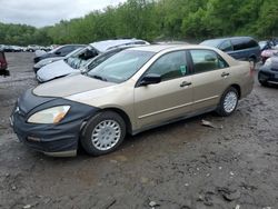 Salvage cars for sale at Marlboro, NY auction: 2007 Honda Accord Value