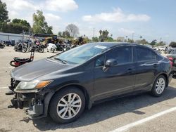 Salvage cars for sale from Copart Van Nuys, CA: 2012 Honda Civic EX