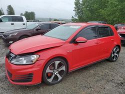 Salvage cars for sale from Copart Arlington, WA: 2015 Volkswagen GTI