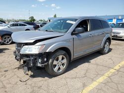 Salvage cars for sale from Copart Woodhaven, MI: 2015 Dodge Journey SE