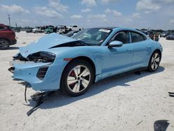 Salvage cars for sale at Arcadia, FL auction: 2022 Porsche Taycan 4S