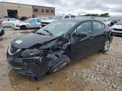 Salvage cars for sale from Copart Kansas City, KS: 2014 Honda Civic LX