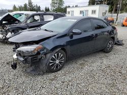 Salvage cars for sale at Graham, WA auction: 2017 Toyota Corolla L
