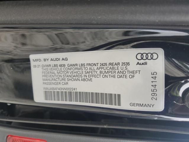 2022 Audi A4 Premium 40