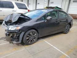Salvage cars for sale at auction: 2013 Honda Civic EX