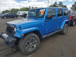 Salvage cars for sale from Copart Denver, CO: 2014 Jeep Wrangler Unlimited Sahara